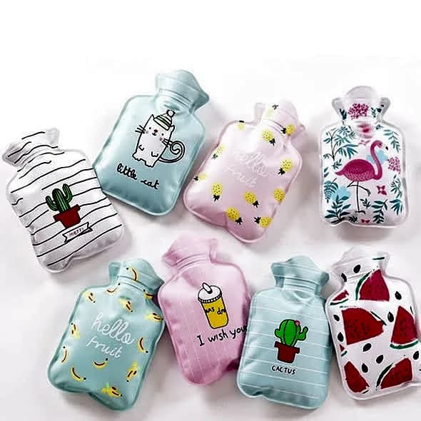 কিউট প্রিন্টেড মিনি Hot Water Bag – Portable Hand Warmer ও Winter Heat Therapy Bottle