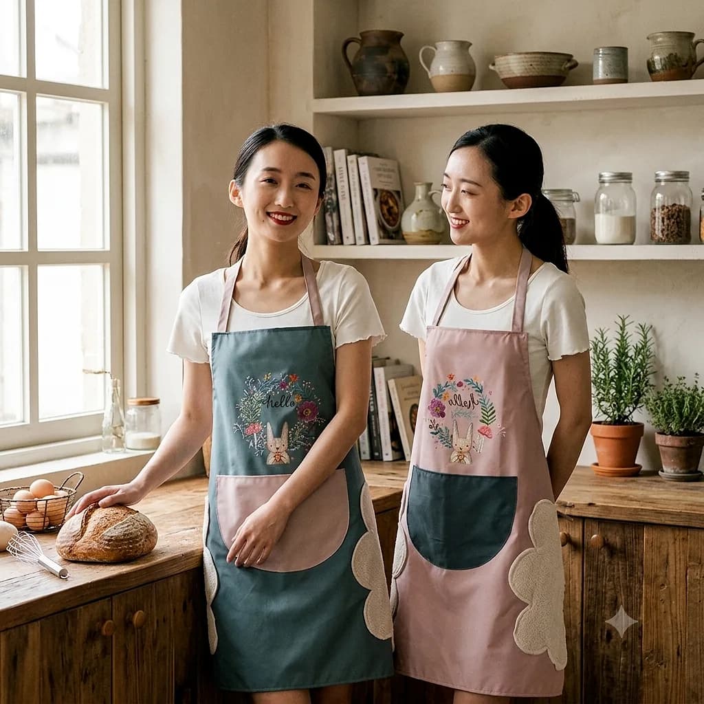 Waterproof Kitchen Apron with Pocket – ওয়াটারপ্রুফ কিচেন এপ্রন উইথ পকেট 2